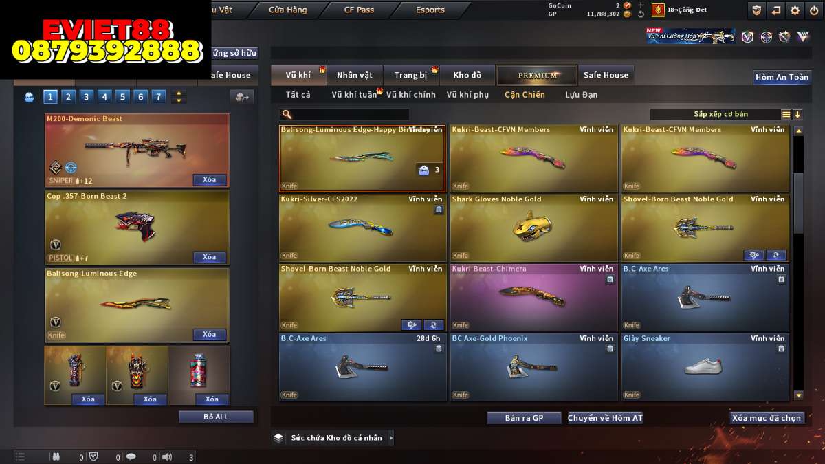 shop acc cf uy tin gia re